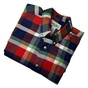 RiverCrest Men's XL Long‎ Sleeve Plaid Tall Man's Button Down Shirt